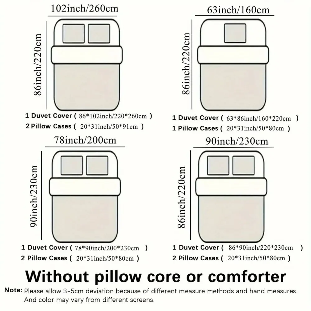 NIB - King Duvet & 2 Pillow Cases 
